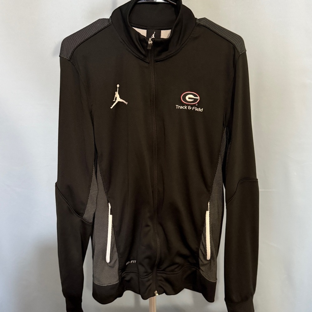 University Of Georgia Track And Field Zip Up Jacket.